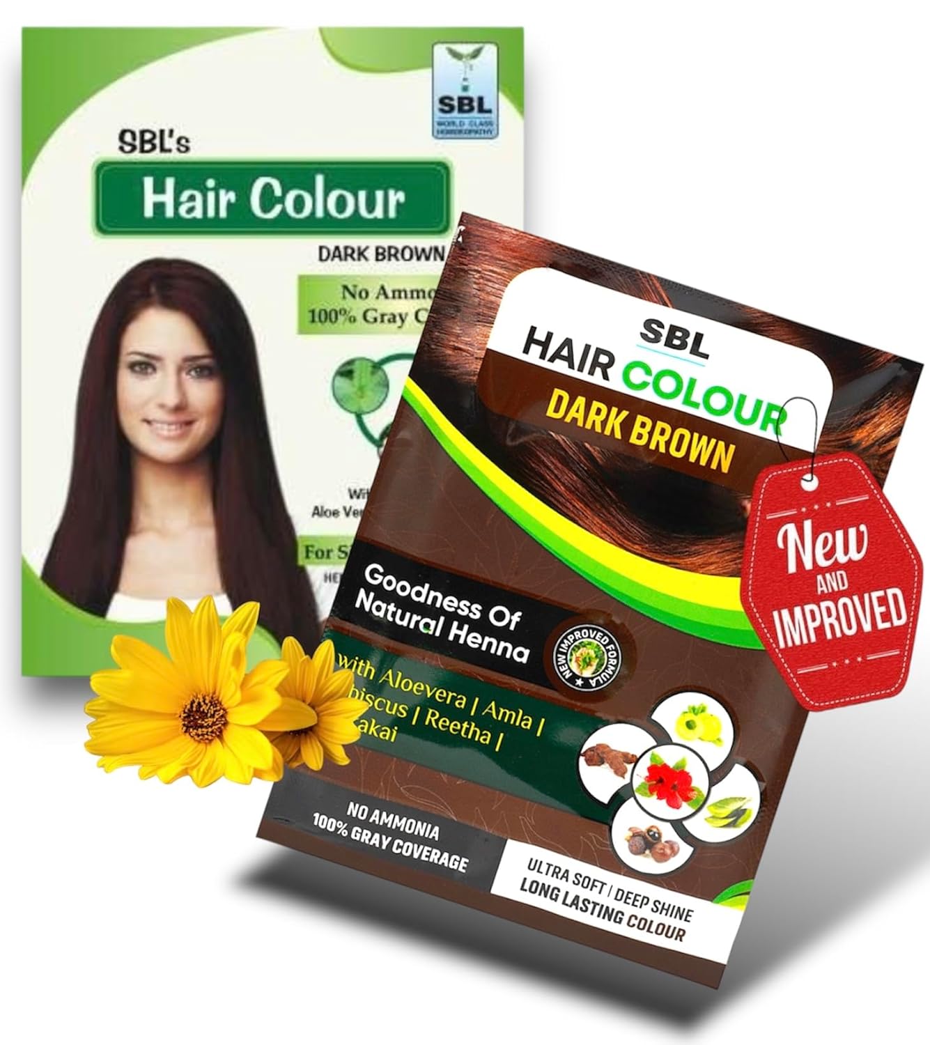 Mefdlo-14 SBL Hair Colour Dark Brown Homeopathic - Set of 5 Sachet