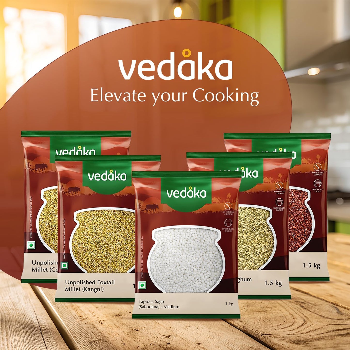 Vedaka Sabudana (Sago) - Medium, 1Kg