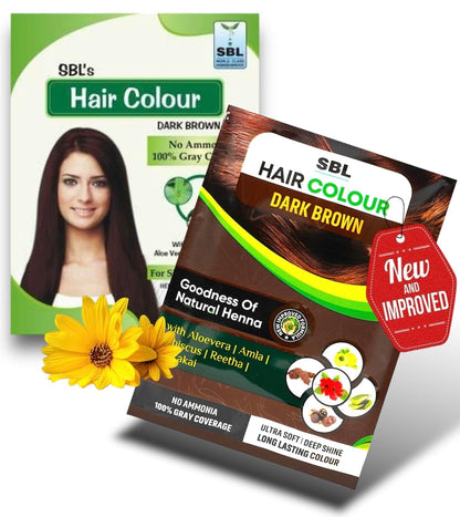 Mefdlo-14 SBL Hair Colour Dark Brown Homeopathic - Set of 5 Sachet
