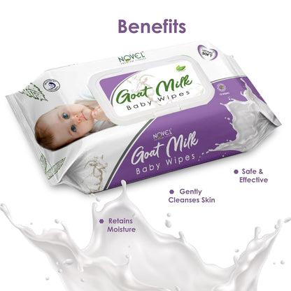 Novel Goat Milk Baby Wipes 72's Sheet