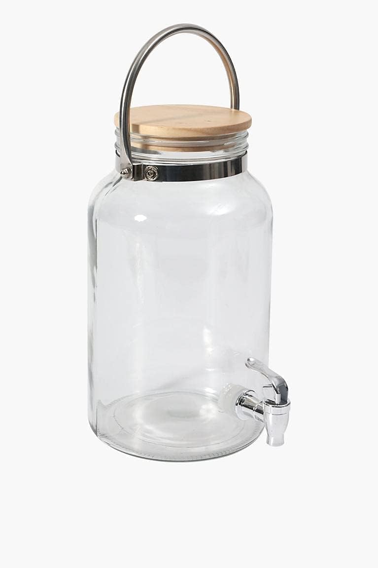 5.5 Liter Glass Beverage Dispenser with Tap, Ice Drink Dispensers