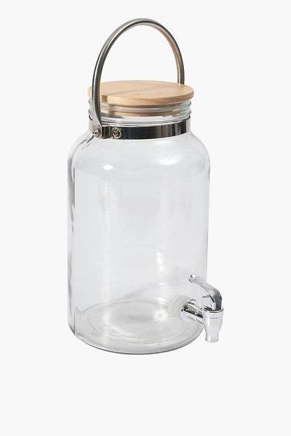 5.5 Liter Glass Beverage Dispenser with Tap, Ice Drink Dispensers