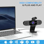 1080P Webcam with Microphone, eMeet C960 Web Camera, 2 Mics Streaming Webcam with Privacy Cover, 90°View Computer Camera, Plug&Play USB Webcam for Calls/Conference, Zoom/Skype/YouTube, Laptop/Desktop