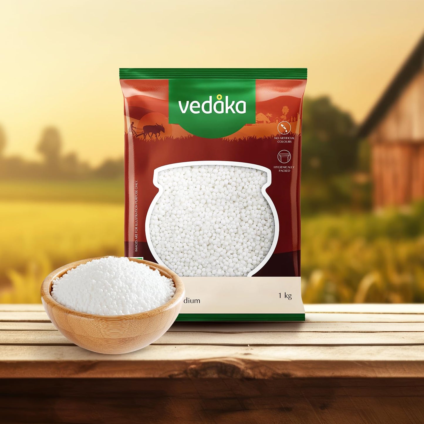 Vedaka Sabudana (Sago) - Medium, 1Kg