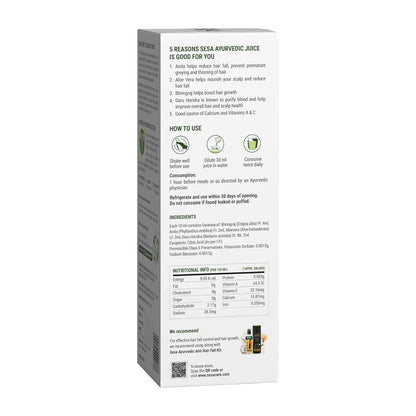 SESA Ayurvedic Hair Care Juice (2L) | Controls Hair Fall | Boosts Hair Growth | 100% Ayurvedic Hair Care Juice made with Amla, Aloe Vera, Bhringraj and Daru Haridra (Pack of 2)