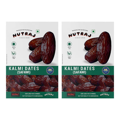 Nutraj UAE Kalmi Dates Pack 1kg (500g X 2) | Safawi Khajoor | Dry fruits | Nuts | Grocery Items