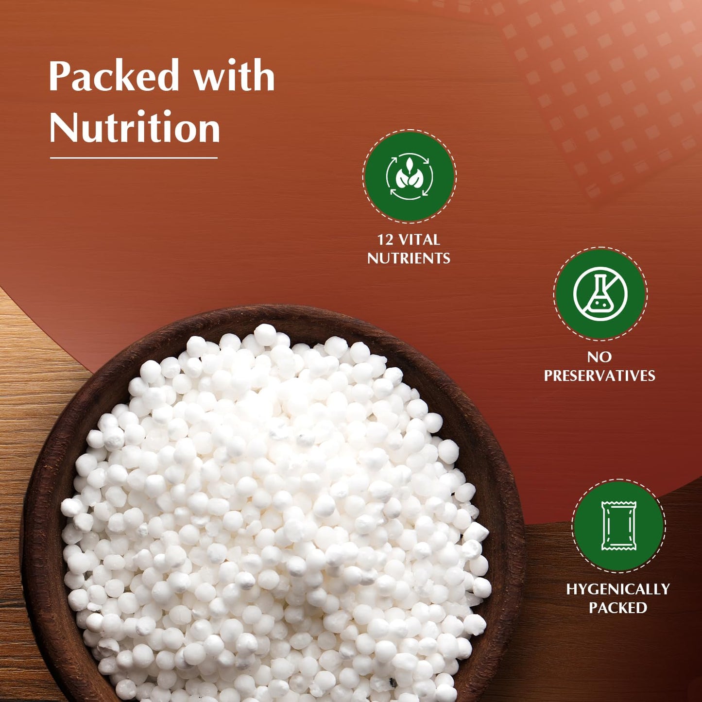 Vedaka Sabudana (Sago) - Medium, 1Kg
