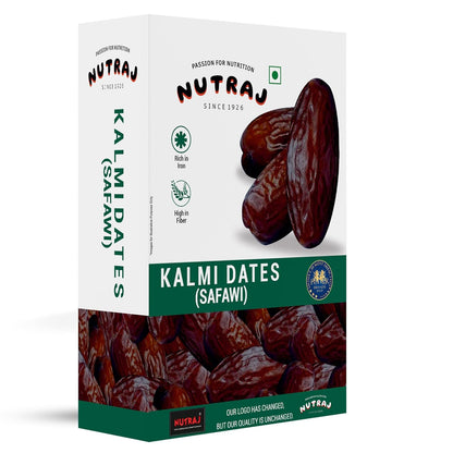 Nutraj UAE Kalmi Dates Pack 1kg (500g X 2) | Safawi Khajoor | Dry fruits | Nuts | Grocery Items