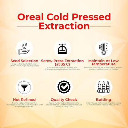 Oreal Premium Kachi Ghani Mustard Oil | 5 Litre | Natural & Pure Sarson Ka Tel | Cold Pressed | Cholesterol-Free | Rich in Omega 3 & 6 | Boosts Immunity | Ideal for Cooking & Pickling Sarso Oil