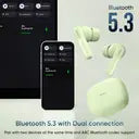 Mivi Duopods K2, 40Hrs PT, HD Call, Fast Charging, 50ms Latency,IPX4, Voice Asst.5.3v Bluetooth (Brisk Blue, True Wireless)